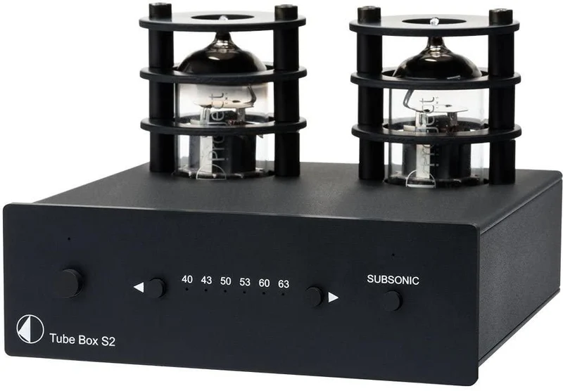 Pro-ject TUBE BOX S2 BLACK Phono box MM/MC a valvole, Circuitazione Dual-Mono a componenti discreti