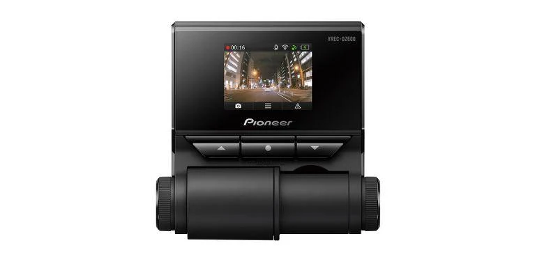 Pioneer VREC-DZ600 Dash Cam Full HD, 27,5 fps. Visione di 160° , GPS, Wi-Fi, modalità notturna