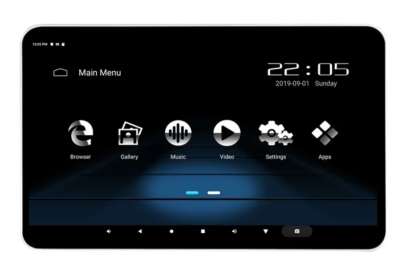Phonocar VM156 Monitor multimediale 12.5" poggiatesta e APP Ready, WI-FI, Bluetooth e Router