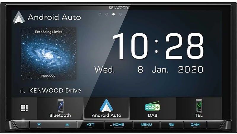 Kenwood DMX7520DABS Autoradio 2 DIN con DAB +, Android Auto, Apple CarPlay, Spotify, Bluetooth, correzione dell'ora