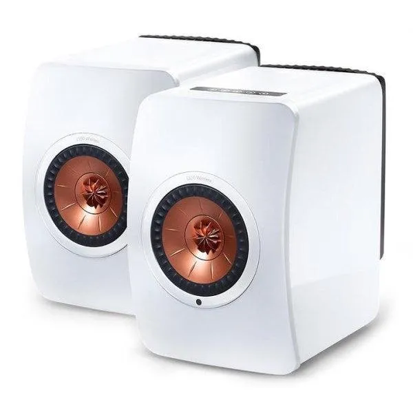 KEF LS50 WIRELESS WHITE Sistema attivo due vie Uni-Q bass reflex, 40- 45KHz, SPL 106dB