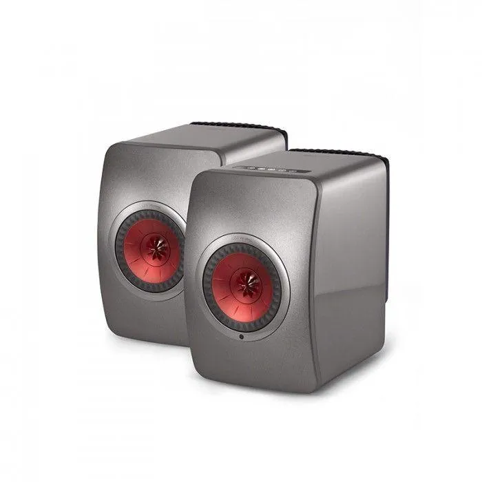 KEF LS50 WIRELESS TITANIUM Sistema attivo due vie Uni-Q bass reflex, 40- 45KHz, SPL 106dB