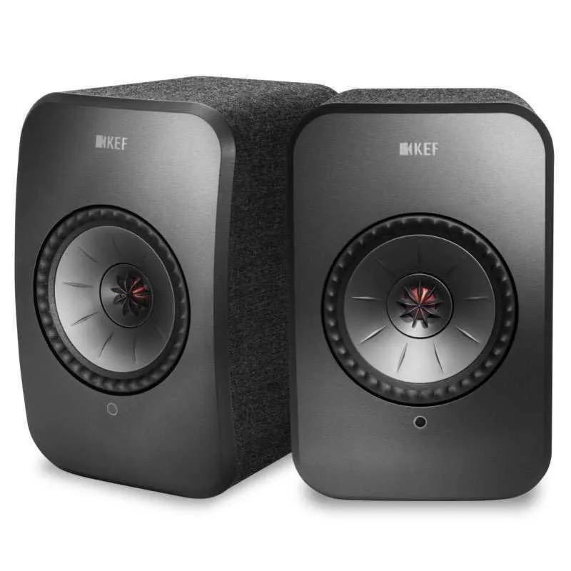 KEF LSX wireless BLACK sistema altoparlanti attivi hifi multiroom bluetooth e wifi