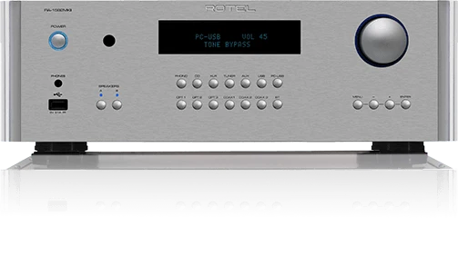 Rotel RA-1592 MKII SILVER amplificatore integrato hifi 200W con DAC Texas 32bit/384kHz