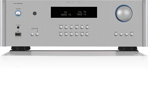 Rotel RA-1572 MKII SILVER amplificatore integrato hifi 120W, DAC 32 bit/384 kHz, MQA, Roon tested
