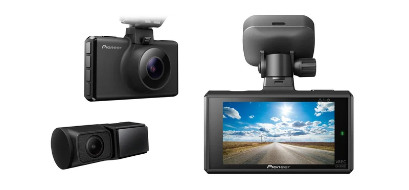 Pioneer VREC-DH300D Dashcam 2 canali (anteriore & posteriore), WQHD, 27fps