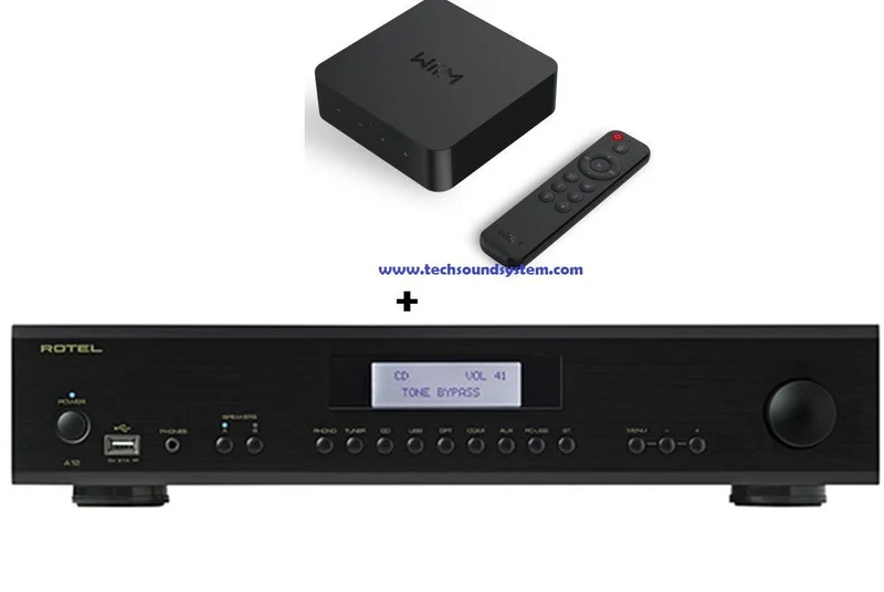 Rotel A-14 MKII NERO + WIIM PRO PLUS OMAGGIO! amplificatore integrato stereo 2 canali 80 Watt, PC-USB con MQA, aptX(TM)