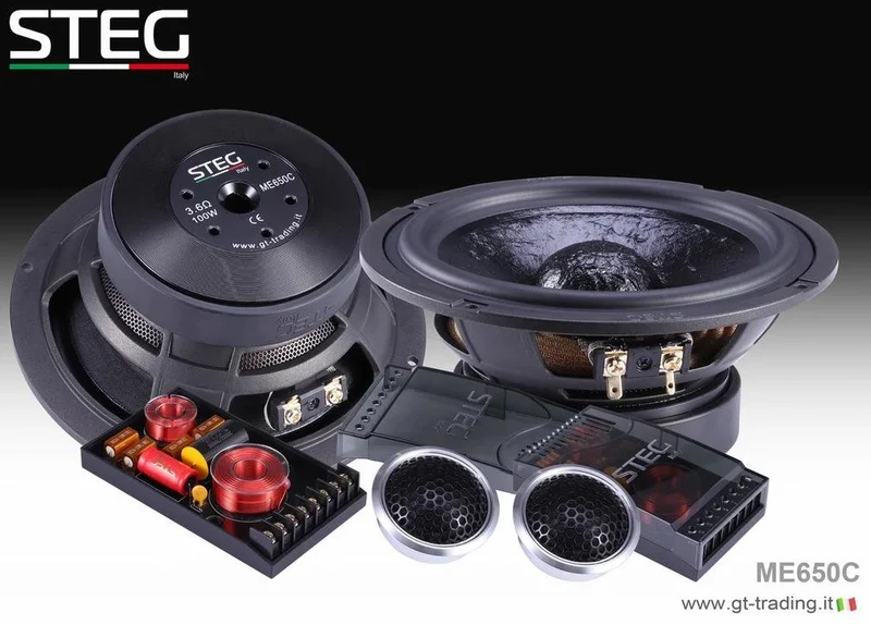 STEG ME 650CII altoparlanti per auto 165mm High-End kit a 2 vie alta efficienza