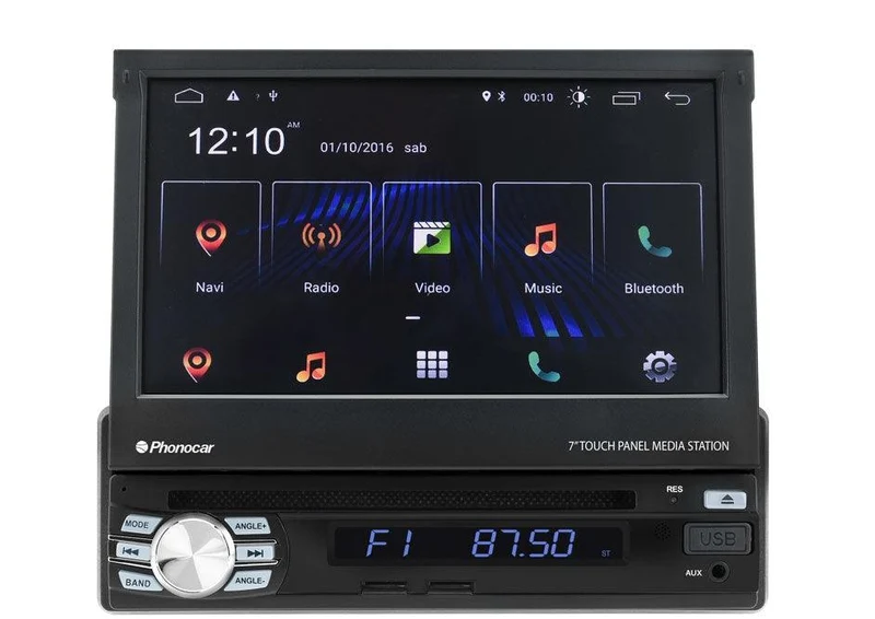 Phonocar VM045 autoradio 1 DIN con Android 10, smartphone link, radio DAB+