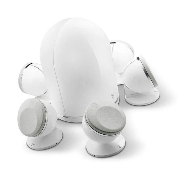 Focal DOME PACK 5.1 sistema composto da 5 diffusori Dome + Sub Dome, bianco, 100 W