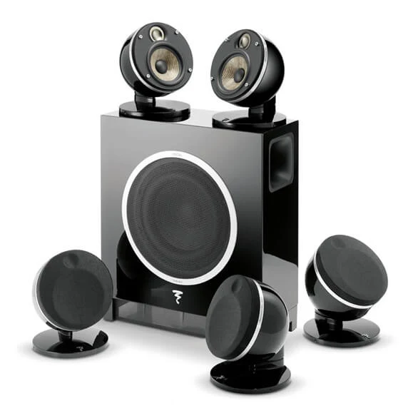 Focal DOME PACK FLAX 5.1 NERO sistema composto da 5 diffusori Dome "FLAX" + Sub Air 150W