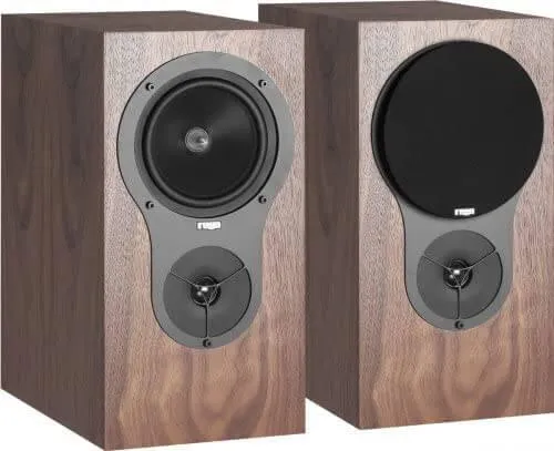 Rega RX1 diffusori da stand o muro Noce COPPIA bookshelf a 2 vie, bass reflex posteriore