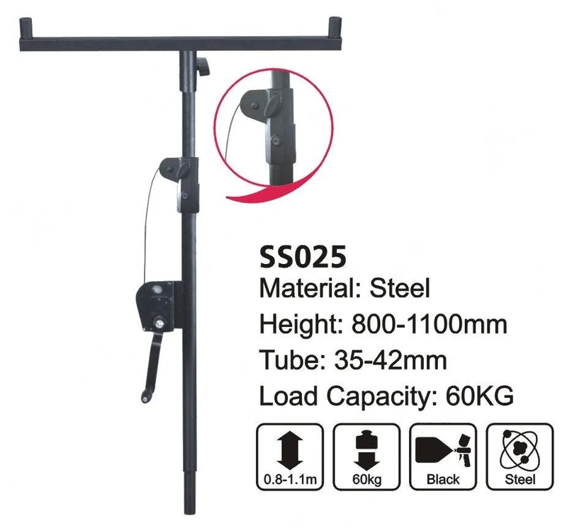 EXTREME SS025 STAND AD ARGANO PER SUBWOOFER ADATTO PER AUDIO E LIGHTING BARRA A T INCLUSA