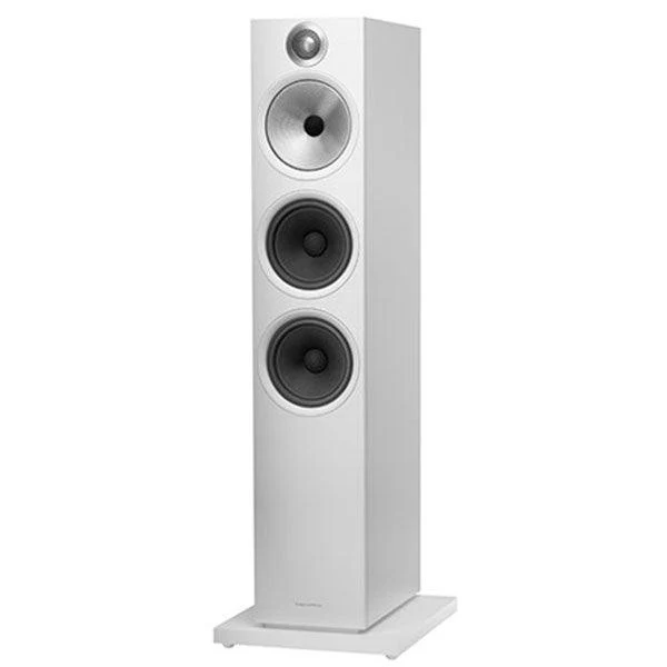 B&W 603 Diffusori da pavimento COPPIA a 3 vie, bass reflex Flowport, HIGH END, BIANCO