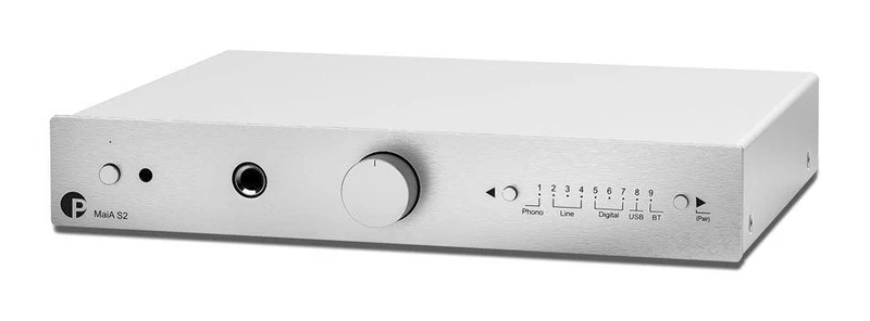 Pro-ject MAIA S2 SILVER Amplificatore integrato stereo con DAC interno e streaming Bluetooth AptX