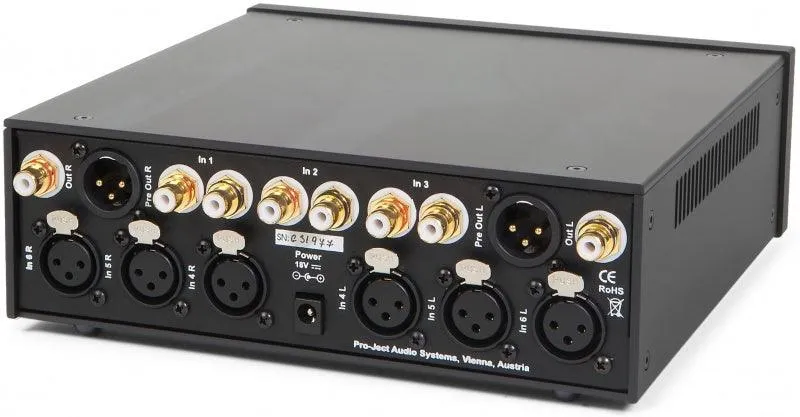 Pro-ject Pre Box RS SILVER Preamplificatore a valvole, circuitazione Dual Mono bilanciata high end