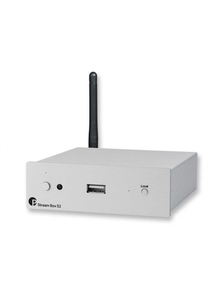 Pro-ject STREAM BOX S2 SILVER Streamer musicale di rete MP3, FLAC (24/192), WAV, AAC, ALAC, APE
