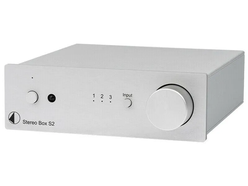 Pro-ject STEREO BOX S2 SILVER Amplificatore integrato stereo Hifi audiophile