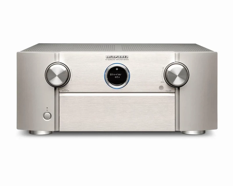 Marantz SR7015 SILVER-GOLD Amplificatore AV 8K a 9.2 canali con audio 3D, HEOS Built-in