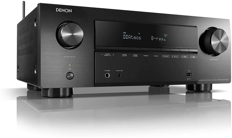 Denon AVR-X2700H DAB sintoamplificatore AV 8K a 7.2 canali con audio 3D, HEOS Built-in e Controllo Vocale