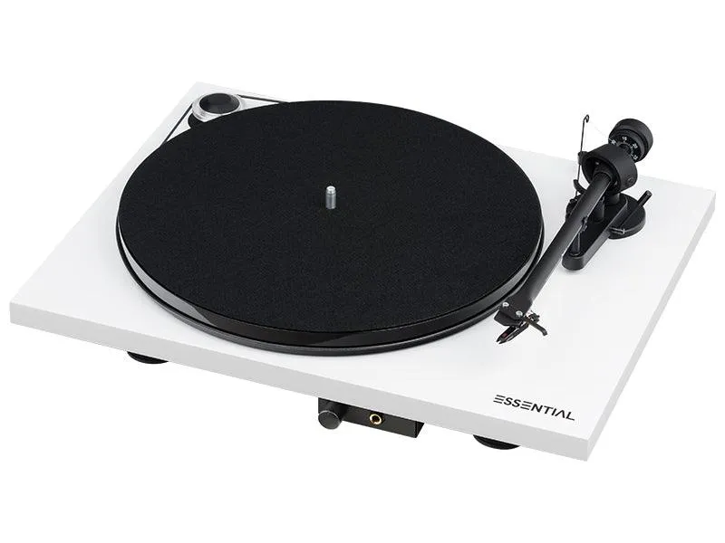 Pro-ject ESSENTIAL III HP Giradischi hifi testina Ortofon stadio PHONO MM, BIANCO