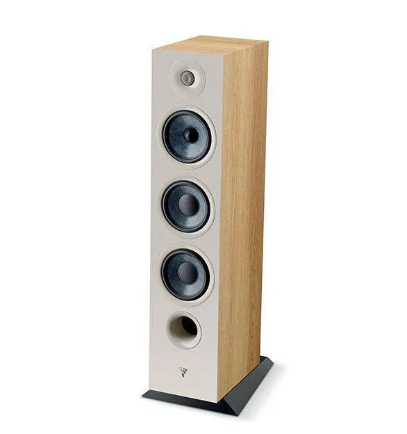 Focal chora 826 COPPIA diffusori da pavimento, 3 vie, Legno chiaro, bass reflex, 2 woofer, 250 W