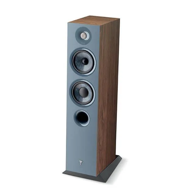Focal chora 816 COPPIA diffusori da pavimento, 2,5 vie, Legno scuro, bass reflex, Slatefiber, 200 W