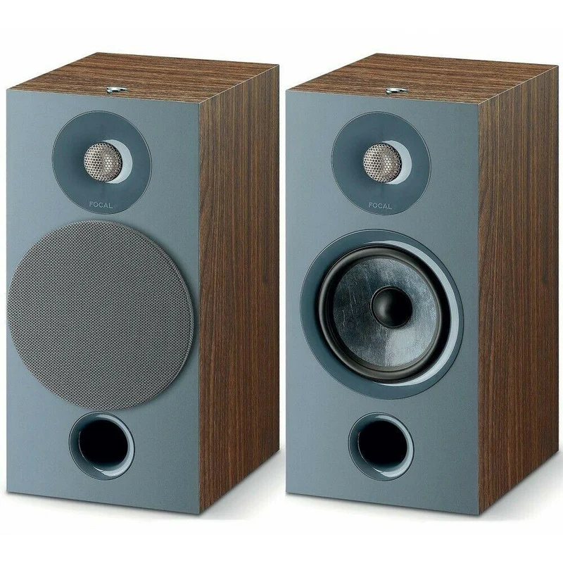 Focal chora 806 COPPIA diffusori passivi da stand, 2 vie, bass reflex, legno scuro, midwoofer, Slatefiber, tweeter concavo 120 W