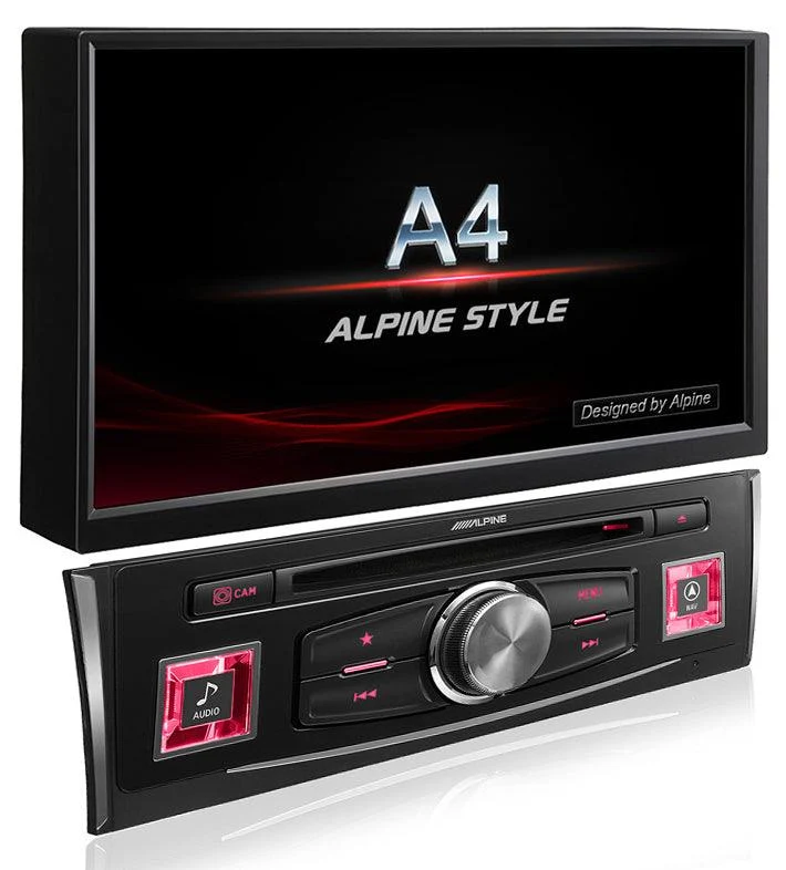 Alpine X703D-A4 autoradio 2 din per Audi A4, mappe TomTom, Apple CarPlay e Android Auto