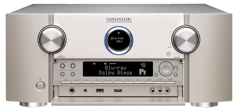 Marantz SR8012 Sintoamplificatore, silver,oro, AV 11.2 canali con 205W/canale, Home Theater, Streamer e Network Player