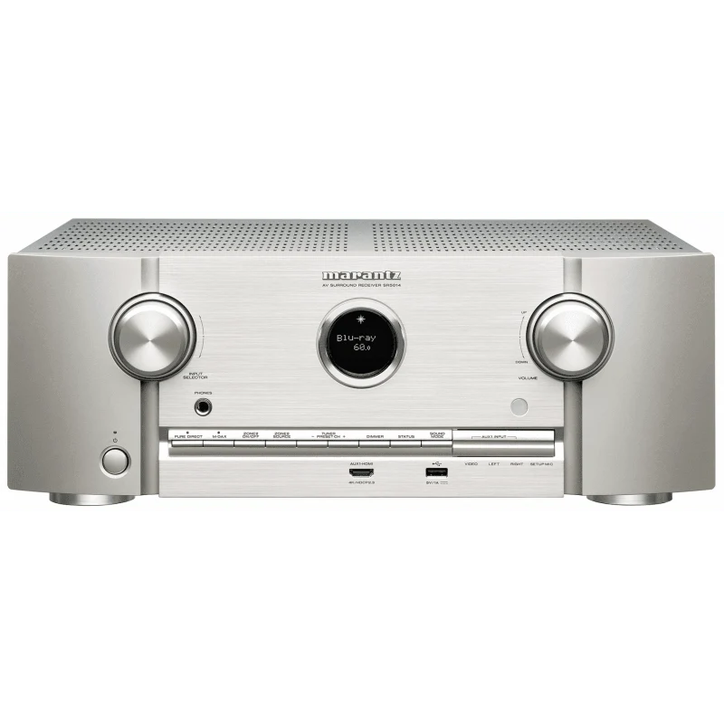 Marantz SR6014 Sintoamplificatore AV a 9.2 Canali 4K Ultra HD, silver,oro, tecnologia HEOS 110 W/canale