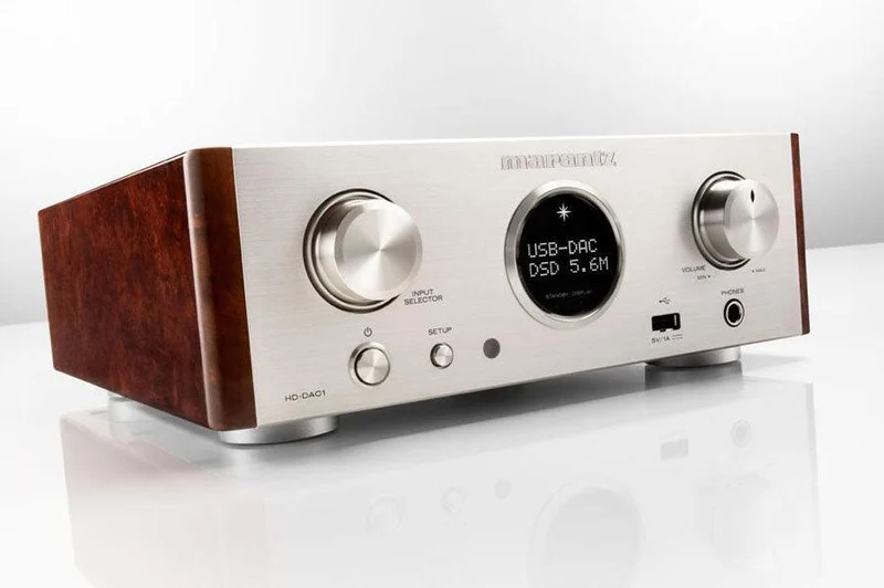 Marantz HD DAC1 convertitore e amplificatore per cuffie DAC, silver oro, Current Feedback uscite RCA
