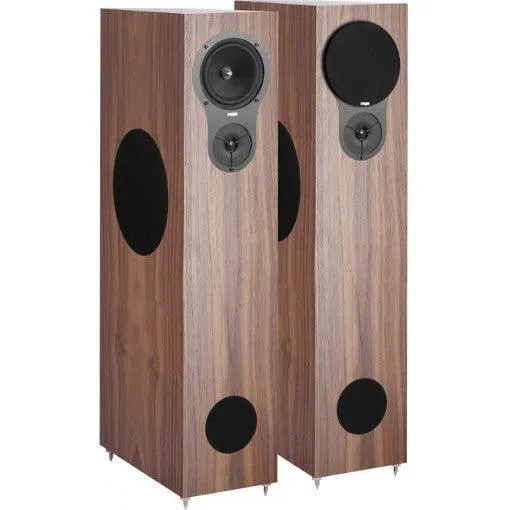 Rega RX5 diffusori da pavimento Noce COPPIA a 2,5 vie reflex frontale bass driver laterale