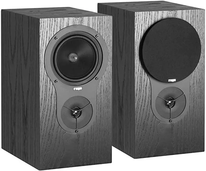 Rega RX1 diffusori da stand o muro Nero COPPIA bookshelf a 2 vie, bass reflex posteriore