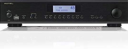 ROTEL A-14 NERO Amplificatore integrato da 80+80W RMS su 8 ohm, Bluetooth, Phono MM, USB