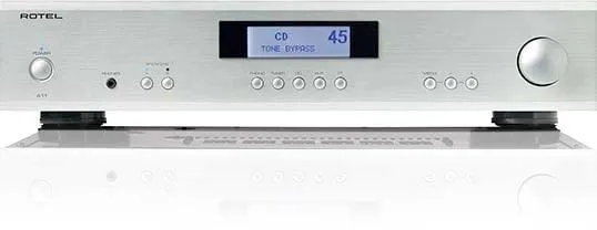 ROTEL A-11 SILVER Amplificatore integrato da 50+50W RMS su 8 ohm, stadio finale ad alta corrente