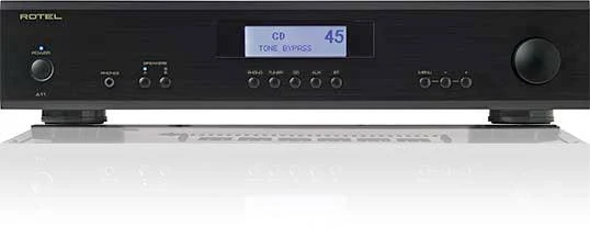 ROTEL A-11 NERO Amplificatore integrato da 50+50W RMS su 8 ohm, stadio finale ad alta corrente
