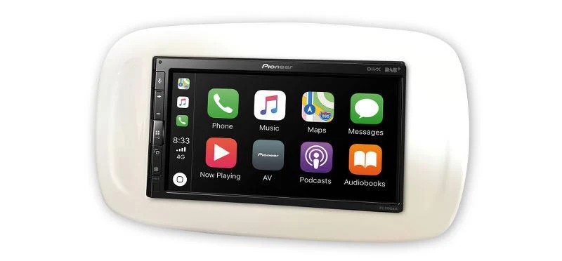 Pioneer SPH-EVO62DAB-SMAW autoradio per SMART Forfour (W453) / Fortwo (C453/A453), BIANCA