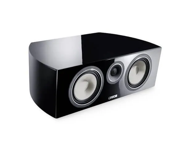 Canton Vento 866.2 Center diffusore acustico centrale colore Nero 3 Vie, sistema Bass-Reflex su stand