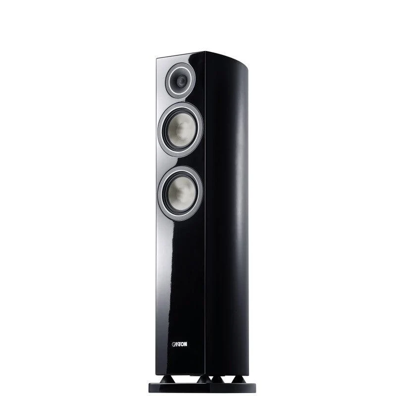 CANTON VENTO 876 .2 diffusori acustici colore NERO a 3 Vie, sistema Bass-Reflex da pavimento (COPPIA)