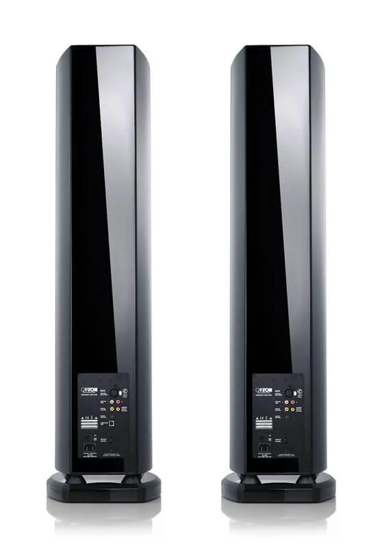 Canton SMART VENTO 9 diffusori acustici nero lucido da pavimento attivi con connessione wireless (COPPIA)