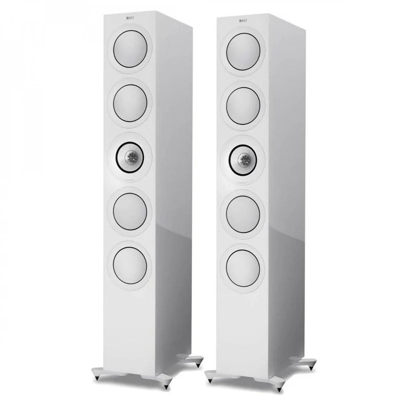 KEF R11 WHITE coppia diffusori da pavimento 3 Vie Uni-Q Tweeter 25mm + Mid 125mm. Woofer 4 X 165mm