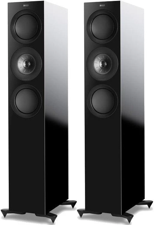 Kef R7 Black coppia diffusori da pavimento 3 Vie Uni-Q Tweeter 25mm + Mid 125mm. Woofer 2 X 165mm
