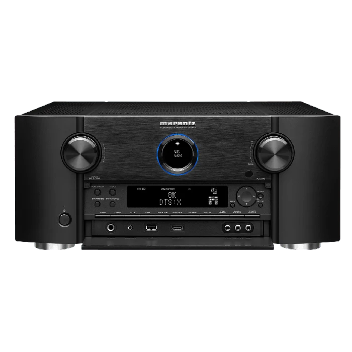 Marantz SR8015 BLACK sintoamplificatore 8k HDMI2.1 • 11x 200 (tbc) Watts (6 ohms, 1%) • chassis ramato