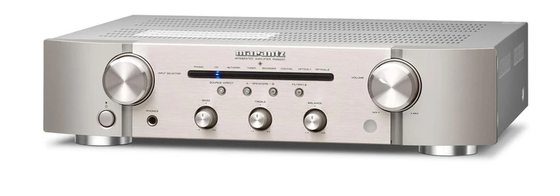 Marantz PM6007 SILVER amplificatore integrato HIFI con ingresso digitale, 2x45 Watts RMS, Current Feedback DAC INCORPORATO