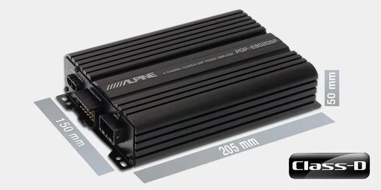 Alpine PDP-E802DSP Amplificatore Digitale DSP a 8 Canali con WIfi