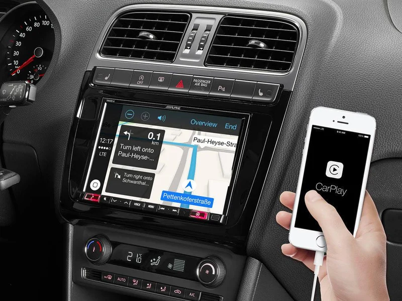 Alpine X803D-P6C autoradio per Volkswagen Polo 5 / GTI (6C) con mappe TomTom, Android Auto e Apple CarPlay