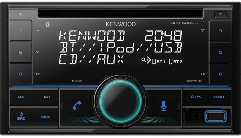 Kenwood DPX-5200BT autoradio Bluetooth / Spotify / Amazon Alexa / CD / Front-USB / Front-AUX-IN