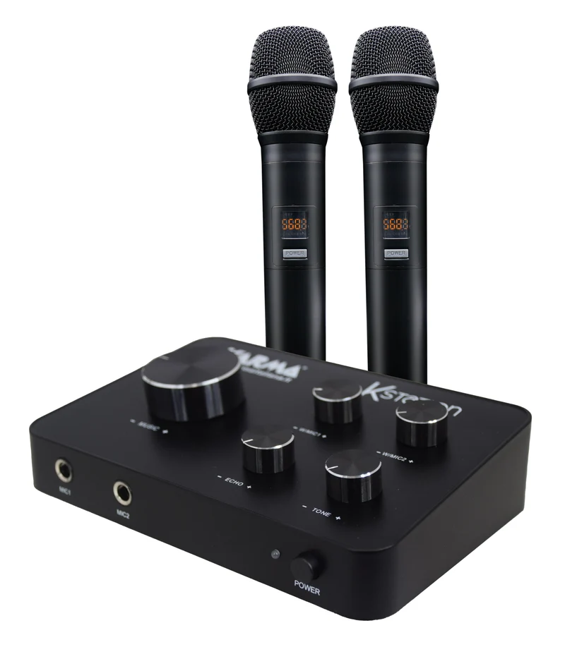 KARMA KSTATION PRO Karaoke machine con doppio radiomicrofono