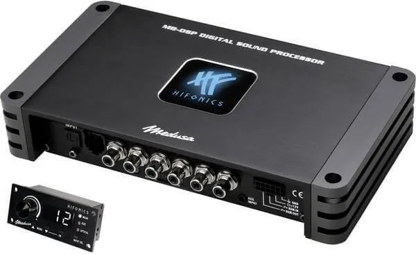 HIFONICS M8-DSP Medusa 8CH DSP Processore di segnale DSP per auto a 8 canali + DRC